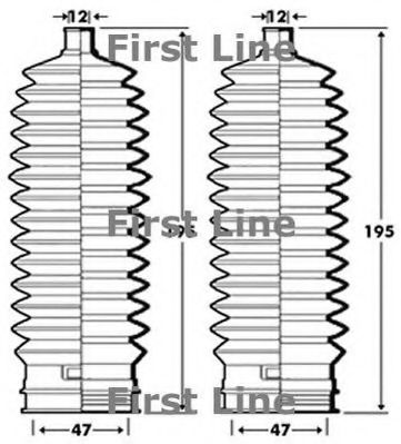 Пыльник, рулевое управление FIRST LINE FSG3306