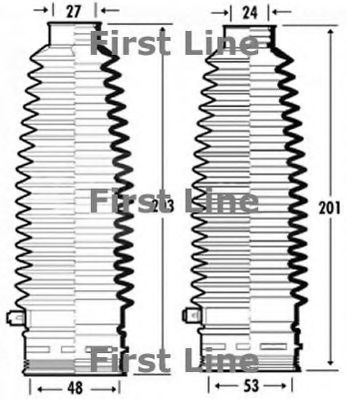 Пыльник, рулевое управление FIRST LINE FSG3357