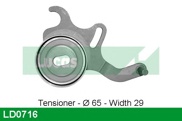 Натяжной ролик, ремень ГРМ LUCAS ENGINE DRIVE LD0716