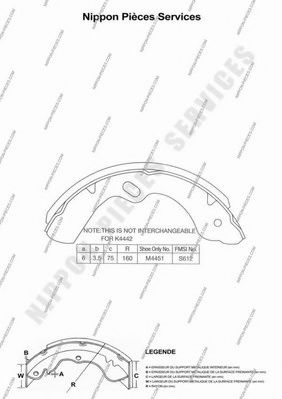 Комплект тормозных колодок NPS BS3907