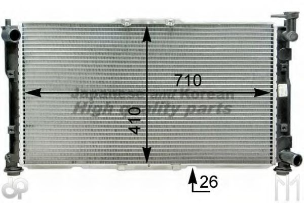Радиатор, охлаждение двигателя GERI 35521
