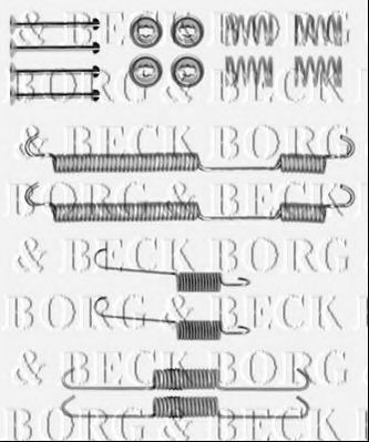Комплектующие, колодки дискового тормоза BORG & BECK BBK6146