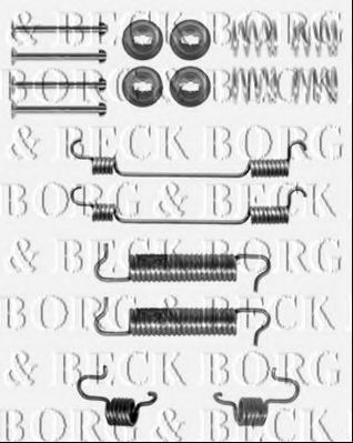 Комплектующие, колодки дискового тормоза BORG & BECK BBK6155