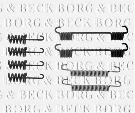 Комплектующие, колодки дискового тормоза BORG & BECK BBK6190