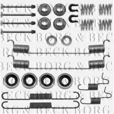 Комплектующие, колодки дискового тормоза BORG & BECK BBK6222