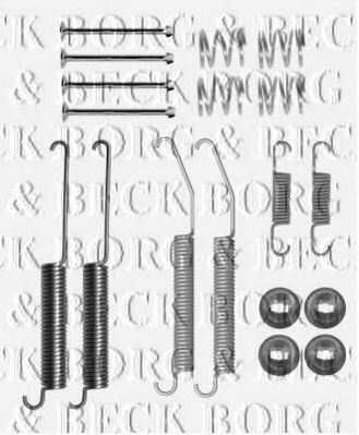 Комплектующие, колодки дискового тормоза BORG & BECK BBK6231