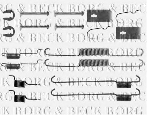 Комплектующие, колодки дискового тормоза BORG & BECK BBK6274