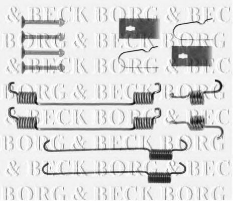 Комплектующие, колодки дискового тормоза BORG & BECK BBK6303
