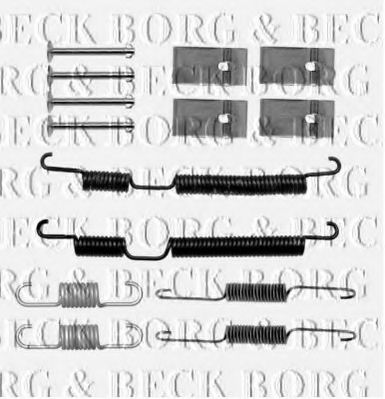 Комплектующие, колодки дискового тормоза BORG & BECK BBK6310