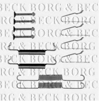 Комплектующие, колодки дискового тормоза BORG & BECK BBK6315