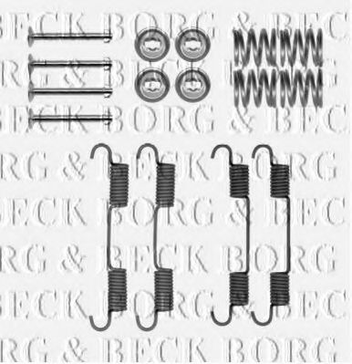 Комплектующие, колодки дискового тормоза BORG & BECK BBK6323