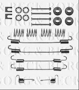 Комплектующие, колодки дискового тормоза BORG & BECK BBK6327