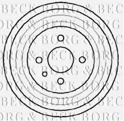 Тормозной барабан BORG & BECK BBR7041