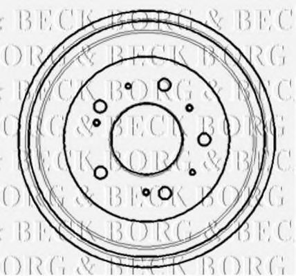 Тормозной барабан BORG & BECK BBR7101