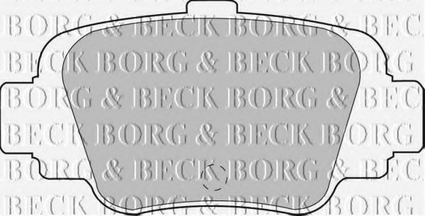 Комплект тормозных колодок, дисковый тормоз BORG & BECK BBP1560