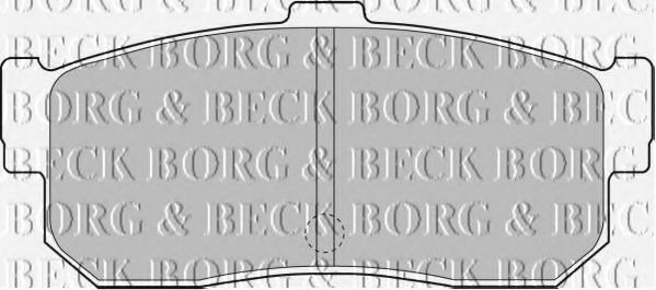 Комплект тормозных колодок, дисковый тормоз BORG & BECK BBP1834