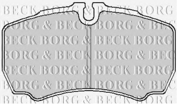 Комплект тормозных колодок, дисковый тормоз BORG & BECK BBP1863