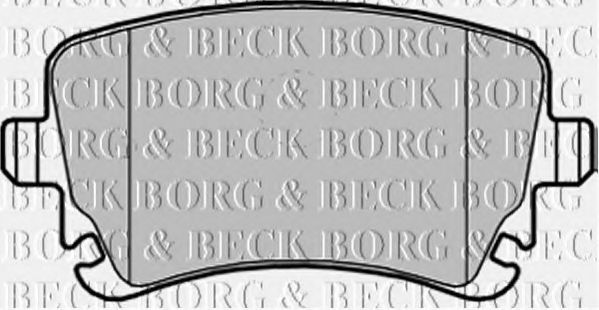 Комплект тормозных колодок, дисковый тормоз BORG & BECK BBP1930