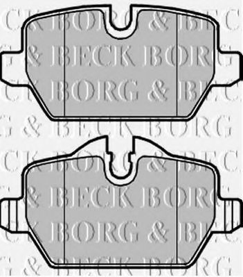 Комплект тормозных колодок, дисковый тормоз BORG & BECK BBP1960