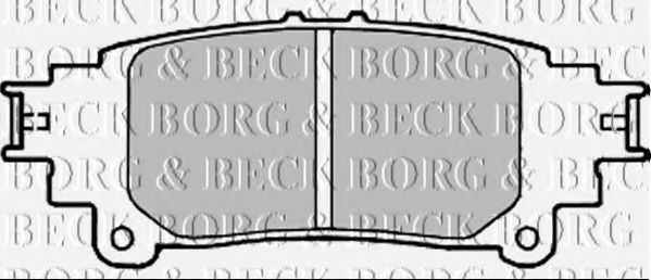Комплект тормозных колодок, дисковый тормоз BORG & BECK BBP2336