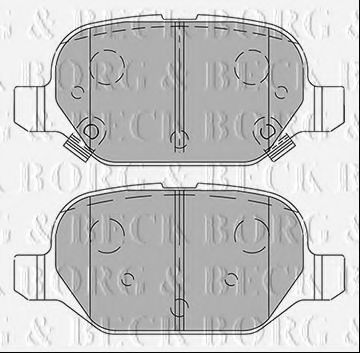 Комплект тормозных колодок, дисковый тормоз BORG & BECK BBP2440