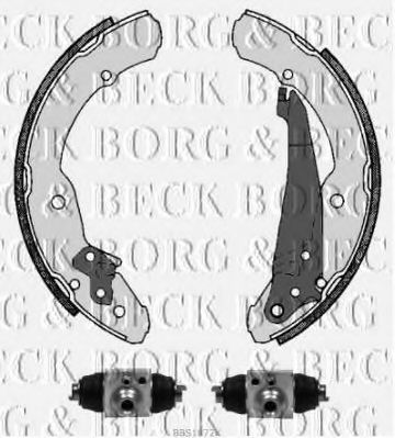 Комплект тормозных колодок BORG & BECK BBS1072K