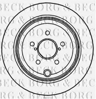 Тормозной диск BORG & BECK BBD4756