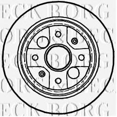 Тормозной диск BORG & BECK BBD4988
