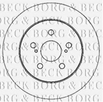 Тормозной диск BORG & BECK BBD5173