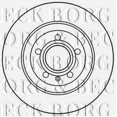 Тормозной диск BORG & BECK BBD5193