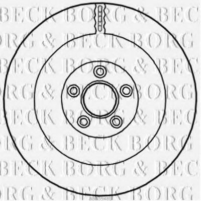 Тормозной диск BORG & BECK BBD5948S