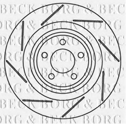 Тормозной диск BORG & BECK BBD6007S