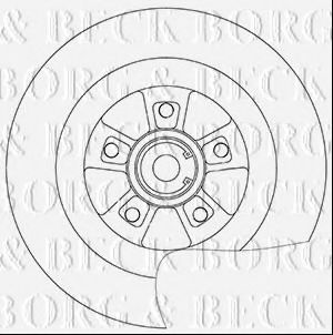 Тормозной диск BORG & BECK BBD6036S