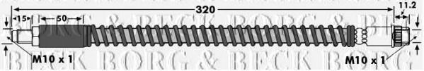 Тормозной шланг BORG & BECK BBH6837