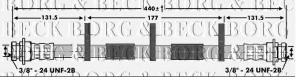 Тормозной шланг BORG & BECK BBH6932