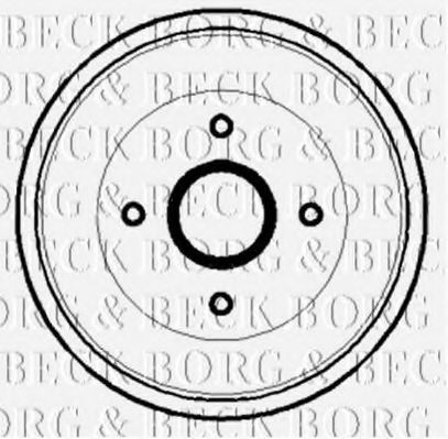 Тормозной барабан BORG & BECK BBR7125