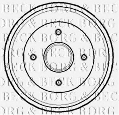 Тормозной барабан BORG & BECK BBR7141