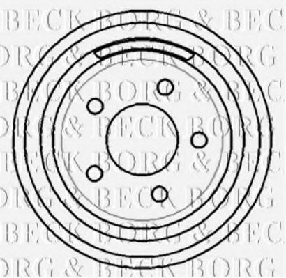 Тормозной барабан BORG & BECK BBR7142