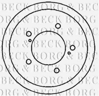 Тормозной барабан BORG & BECK BBR7178