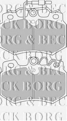 Комплект тормозных колодок, дисковый тормоз BORG & BECK BBP1111