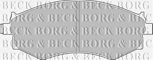 Комплект тормозных колодок, дисковый тормоз BORG & BECK BBP1494