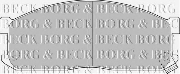 Комплект тормозных колодок, дисковый тормоз BORG & BECK BBP1536