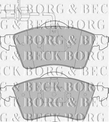 Комплект тормозных колодок, дисковый тормоз BORG & BECK BBP1692