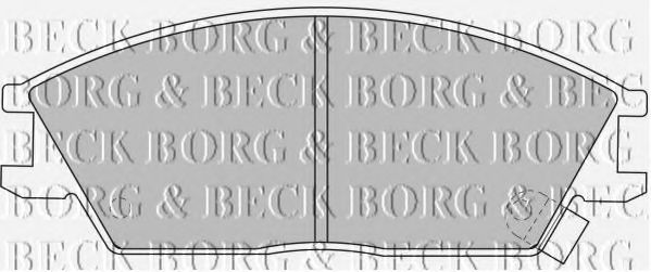 Комплект тормозных колодок, дисковый тормоз BORG & BECK BBP1785