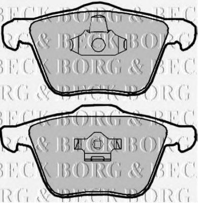 Комплект тормозных колодок, дисковый тормоз BORG & BECK BBP1928