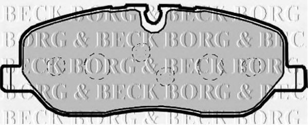 Комплект тормозных колодок, дисковый тормоз BORG & BECK BBP1929
