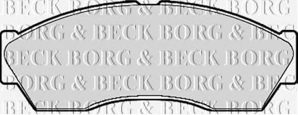 Комплект тормозных колодок, дисковый тормоз BORG & BECK BBP2118