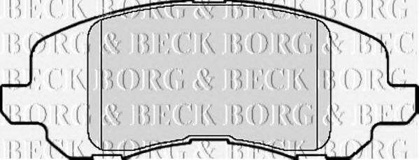 Комплект тормозных колодок, дисковый тормоз BORG & BECK BBP2125