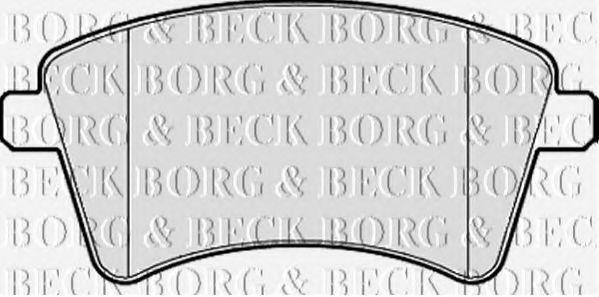 Комплект тормозных колодок, дисковый тормоз BORG & BECK BBP2152