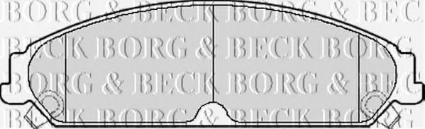 Комплект тормозных колодок, дисковый тормоз BORG & BECK BBP2156
